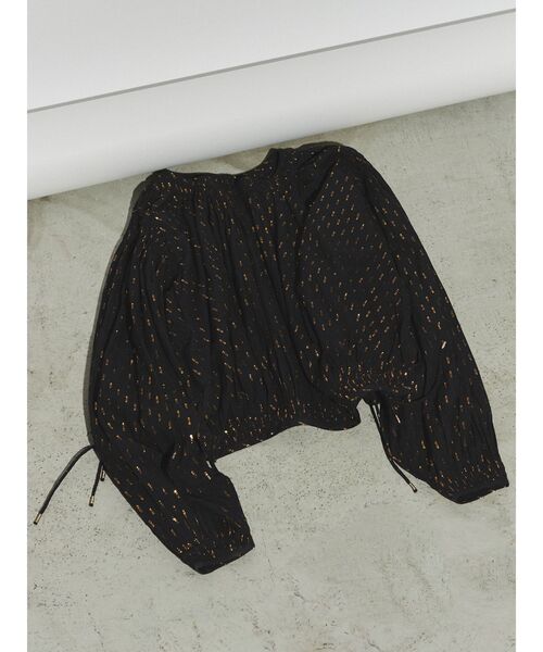 Ungrid(アングリッド)の「【Htage】ラメドビーサイドスリットボリュームブラウス(シャツ/ブラウス・レディース・ブラック/オフホワイト・FREE)」の12枚目の写真