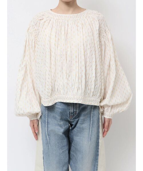 Ungrid(アングリッド)の「【Htage】ラメドビーサイドスリットボリュームブラウス(シャツ/ブラウス・レディース・ブラック/オフホワイト・FREE)」の13枚目の写真