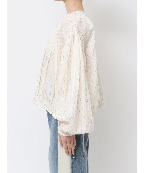 Ungrid(アングリッド)の「【Htage】ラメドビーサイドスリットボリュームブラウス(シャツ/ブラウス・レディース・ブラック/オフホワイト・FREE)」の14枚目の写真