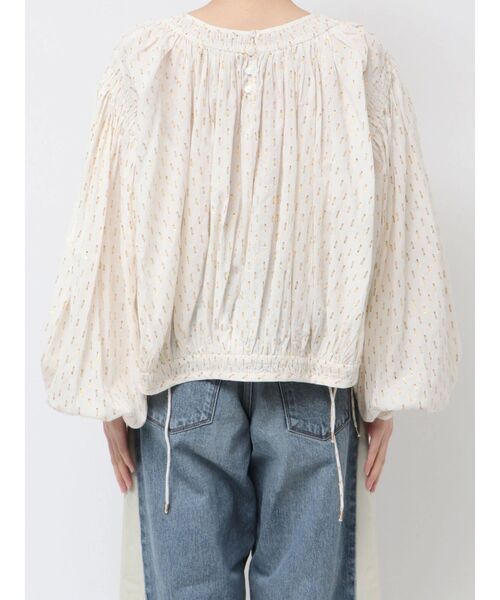 Ungrid(アングリッド)の「【Htage】ラメドビーサイドスリットボリュームブラウス(シャツ/ブラウス・レディース・ブラック/オフホワイト・FREE)」の15枚目の写真