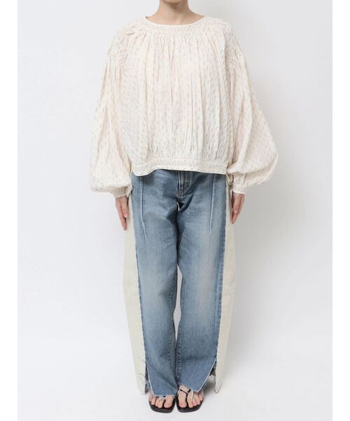 Ungrid(アングリッド)の「【Htage】ラメドビーサイドスリットボリュームブラウス(シャツ/ブラウス・レディース・ブラック/オフホワイト・FREE)」の20枚目の写真