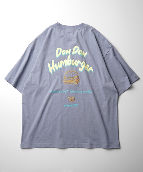 ILL'S(イルズ)の「【DOMDOM / ドムドムハンバーガー】 ビッグシルエット バックプリント半袖Tシャツ カットソー メンズ レディース(Tシャツ/カットソー・メンズ・ブルー系その他/ホワイト/ホワイト系その他/ブラック系その他/ブラック/サックスブルー・M/L)」の22枚目の写真