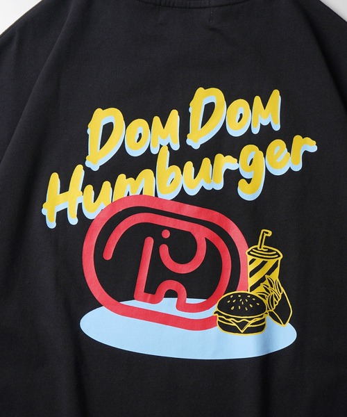 ILL'S(イルズ)の「【DOMDOM / ドムドムハンバーガー】 ビッグシルエット バックプリント半袖Tシャツ カットソー メンズ レディース(Tシャツ/カットソー・メンズ・ブルー系その他/ホワイト/ホワイト系その他/ブラック系その他/ブラック/サックスブルー・M/L)」の7枚目の写真