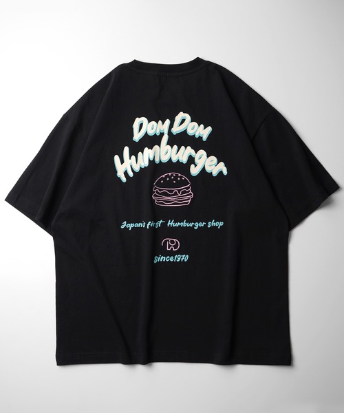 ILL'S(イルズ)の「【DOMDOM / ドムドムハンバーガー】 ビッグシルエット バックプリント半袖Tシャツ カットソー メンズ レディース(Tシャツ/カットソー・メンズ・ブルー系その他/ホワイト/ホワイト系その他/ブラック系その他/ブラック/サックスブルー・M/L)」の8枚目の写真