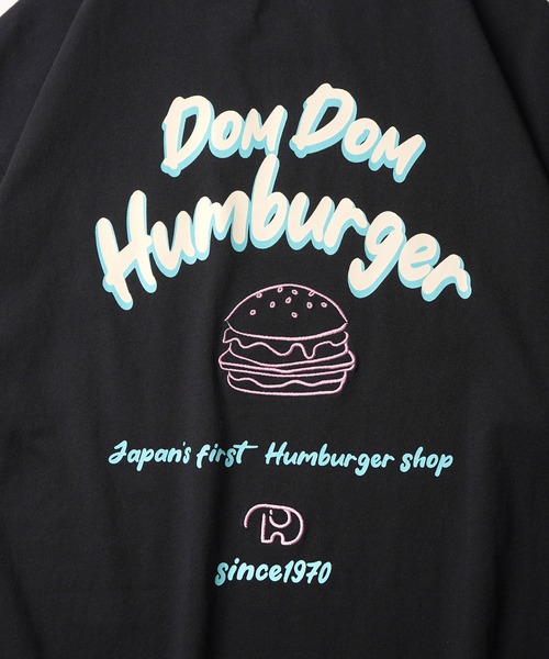 ILL'S(イルズ)の「【DOMDOM / ドムドムハンバーガー】 ビッグシルエット バックプリント半袖Tシャツ カットソー メンズ レディース(Tシャツ/カットソー・メンズ・ブルー系その他/ホワイト/ホワイト系その他/ブラック系その他/ブラック/サックスブルー・M/L)」の9枚目の写真