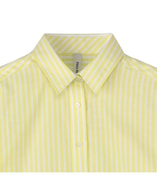 TOKYO SHIRTS(トウキョウシャツ)の「【Pitta Re:)】ふわっとガーゼシャツ 七分袖 綿100% レディースカジュアルシャツ(シャツ/ブラウス・レディース・イエロー・LL/M/L/S)」の3枚目の写真