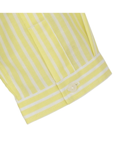 TOKYO SHIRTS(トウキョウシャツ)の「【Pitta Re:)】ふわっとガーゼシャツ 七分袖 綿100% レディースカジュアルシャツ(シャツ/ブラウス・レディース・イエロー・LL/M/L/S)」の4枚目の写真