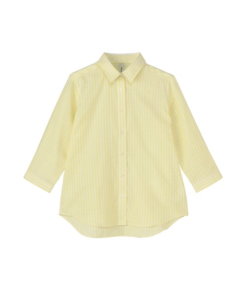 TOKYO SHIRTS(トウキョウシャツ)の「【Pitta Re:)】ふわっとガーゼシャツ 七分袖 綿100% レディースカジュアルシャツ(シャツ/ブラウス・レディース・イエロー・LL/M/L/S)」の8枚目の写真