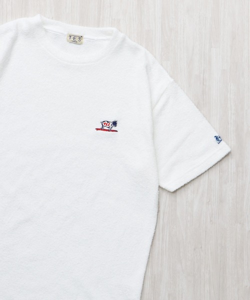 The Endless Summer(エンドレスサマー)の「TES LTD PILE HUNTINGTON T-SHIRT / Tシャツ(Tシャツ/カットソー・メンズ・ブラック/アイボリー/グレー/ホワイト・SMALL/MEDIUM/LARGE/X-LARGE)」の1枚目の写真