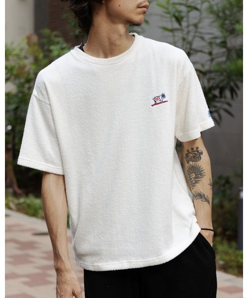 The Endless Summer(エンドレスサマー)の「TES LTD PILE HUNTINGTON T-SHIRT / Tシャツ(Tシャツ/カットソー・メンズ・ブラック/アイボリー/グレー/ホワイト・SMALL/MEDIUM/LARGE/X-LARGE)」の2枚目の写真