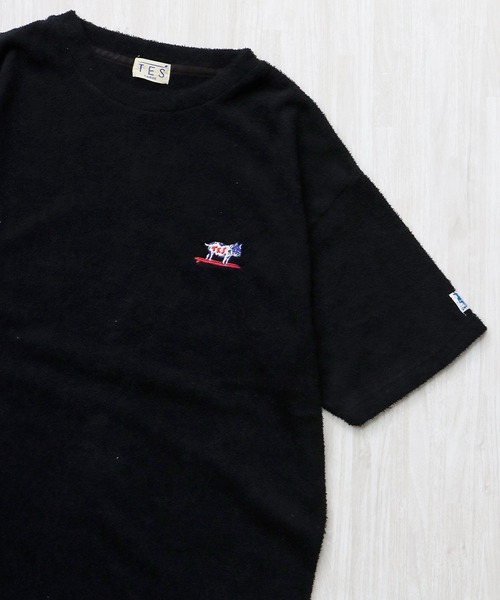 The Endless Summer(エンドレスサマー)の「TES LTD PILE HUNTINGTON T-SHIRT / Tシャツ(Tシャツ/カットソー・メンズ・ブラック/アイボリー/グレー/ホワイト・SMALL/MEDIUM/LARGE/X-LARGE)」の3枚目の写真
