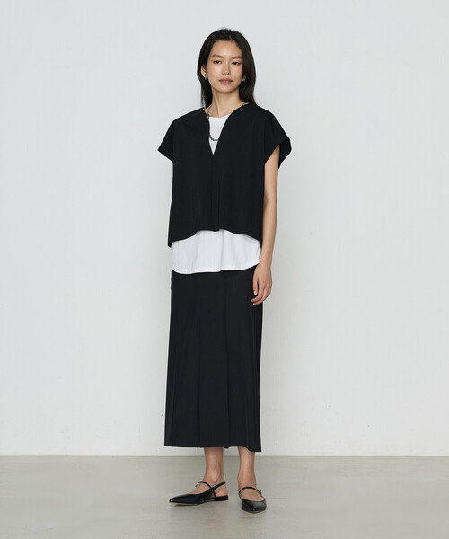 COMME CA（コムサ）の「TCポンチ アンサンブルプルオーバー（Tシャツ/カットソー・レディース・グレー/ブラック・9号/11号）」の6枚目の写真