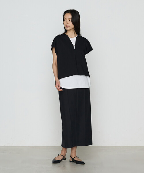 COMME CA（コムサ）の「TCポンチ アンサンブルプルオーバー（Tシャツ/カットソー・レディース・グレー/ブラック・9号/11号）」の7枚目の写真