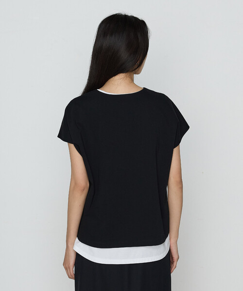 COMME CA（コムサ）の「TCポンチ アンサンブルプルオーバー（Tシャツ/カットソー・レディース・グレー/ブラック・9号/11号）」の11枚目の写真