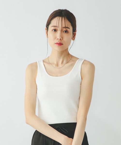 WING（ウイング）の「Wingコラボ/Fffit エフィット/カップ付きタンク/291148（タンクトップ・レディース・ブラック/アイボリー/ライトベージュ・X-LARGE/LARGE/MEDIUM/SMALL）」の6枚目の写真