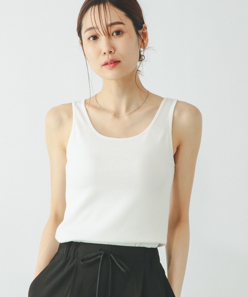 WING（ウイング）の「Wingコラボ/Fffit エフィット/カップ付きタンク/291148（タンクトップ・レディース・ブラック/アイボリー/ライトベージュ・X-LARGE/LARGE/MEDIUM/SMALL）」の7枚目の写真