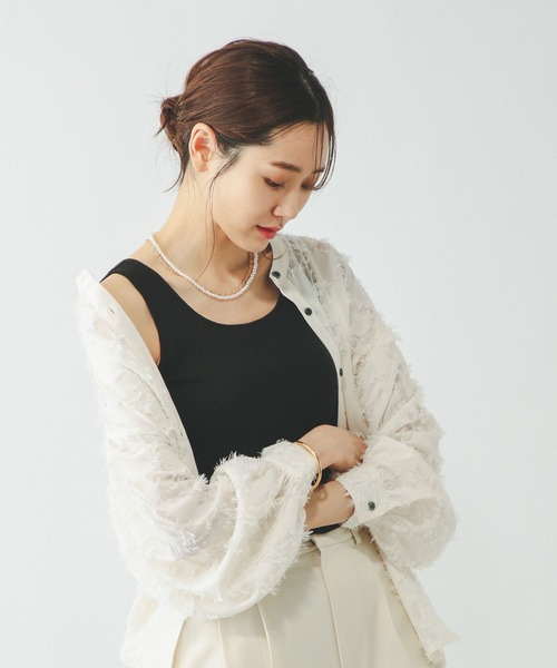 WING（ウイング）の「Wingコラボ/Fffit エフィット/カップ付きタンク/291148（タンクトップ・レディース・ブラック/アイボリー/ライトベージュ・X-LARGE/LARGE/MEDIUM/SMALL）」の14枚目の写真