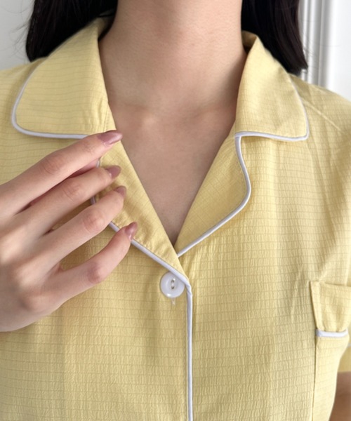 wears(ウェアーズ)の「リラックスパジャマセットアップ ルームウェア 上下セット(ルームウェア/パジャマ・レディース・ブルー/ミント/ピンク/イエロー・FREE)」の22枚目の写真
