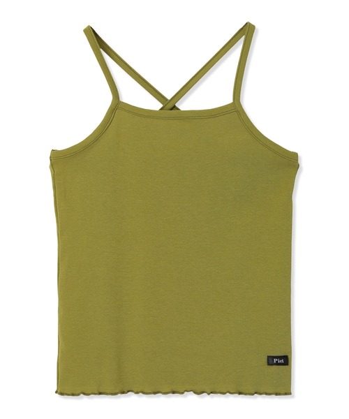 Piet（ピエット）の「裾メロウ バッククロス キャミソール（キャミソール・キッズ・ブラウン/グリーン/ブラック/オフホワイト・100/120/110/130）」の15枚目の写真