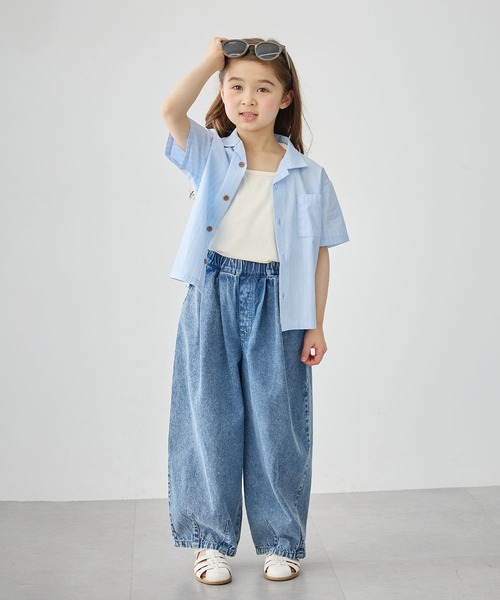 Piet（ピエット）の「裾メロウ バッククロス キャミソール（キャミソール・キッズ・ブラウン/グリーン/ブラック/オフホワイト・100/120/110/130）」の19枚目の写真