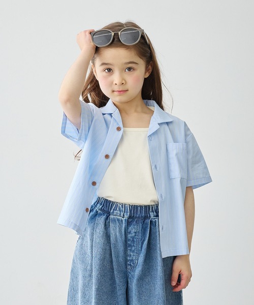 Piet（ピエット）の「裾メロウ バッククロス キャミソール（キャミソール・キッズ・ブラウン/グリーン/ブラック/オフホワイト・100/120/110/130）」の20枚目の写真