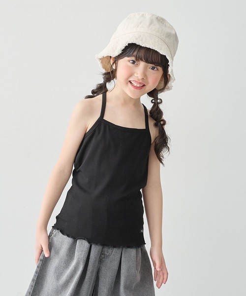 Piet（ピエット）の「裾メロウ バッククロス キャミソール（キャミソール・キッズ・ブラウン/グリーン/ブラック/オフホワイト・100/120/110/130）」の21枚目の写真