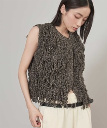 miette | フリンジニットベスト(ベスト)