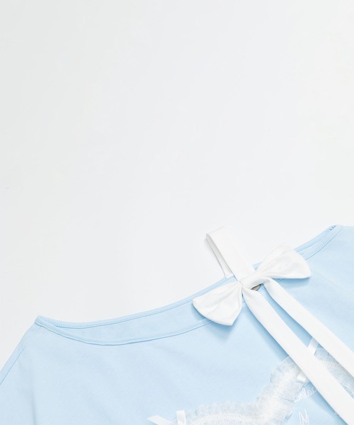 HOOK(フック)の「【HOOK】for girls ハートレースリボンTシャツ (SS)(Tシャツ/カットソー・レディース・ホワイト/ブラック/ブルー・SMALL/MEDIUM)」の17枚目の写真