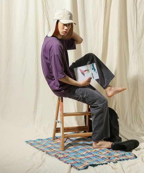 niko and...（ニコアンド）の「マルチ機能サンシェードキャップ（キャップ・メンズ・ダークブルー/ブラック/ライトグレー・FREE）」の4枚目の写真