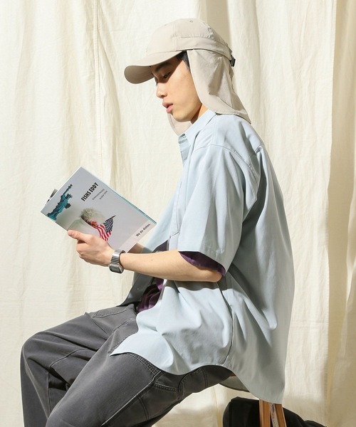 niko and...（ニコアンド）の「マルチ機能サンシェードキャップ（キャップ・メンズ・ダークブルー/ブラック/ライトグレー・FREE）」の7枚目の写真