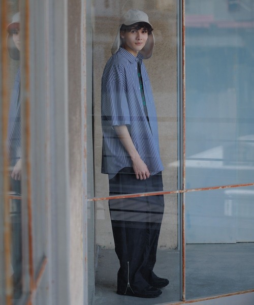 niko and...（ニコアンド）の「マルチ機能サンシェードキャップ（キャップ・メンズ・ダークブルー/ブラック/ライトグレー・FREE）」の10枚目の写真