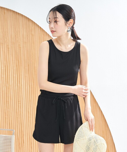 水着 coen セール】【3点セット】アメリカンスリーブタンク スイムウェア（水着