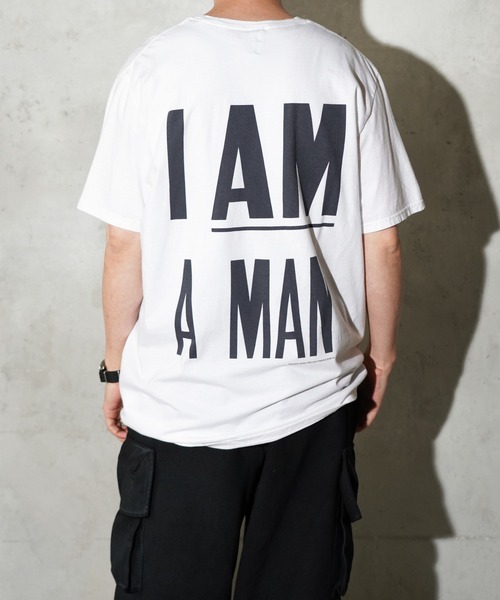 JERZEES(ジャージーズ)の「JERZEES / ジャージーズ "I AM A MAN" TEE グラフィック Tシャツ(Tシャツ/カットソー・メンズ・ホワイト/ブラック・MEDIUM/LARGE/X-LARGE/SMALL)」の6枚目の写真