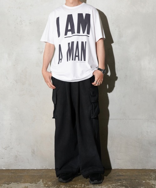 JERZEES(ジャージーズ)の「JERZEES / ジャージーズ "I AM A MAN" TEE グラフィック Tシャツ(Tシャツ/カットソー・メンズ・ホワイト/ブラック・MEDIUM/LARGE/X-LARGE/SMALL)」の7枚目の写真