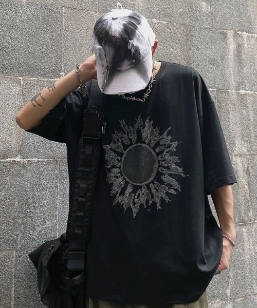 ★日本未入荷★韓国人気 レア アノラック Tシャツ★2色★ 古着風 Tシャツ 韓国ファッション 韓国ストリート ストリート