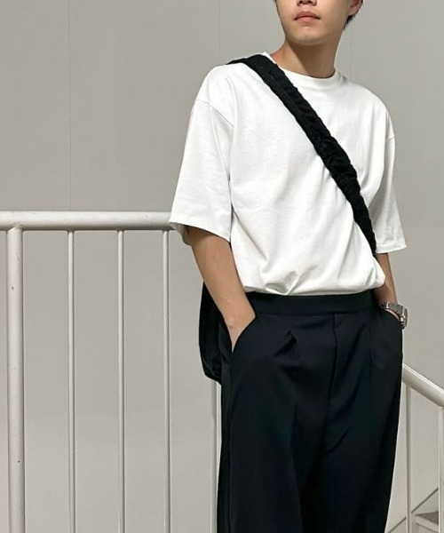 BACK NUMBER（バックナンバー）の「【BACK NUMBER】シルケット加工半袖Tシャツ（Tシャツ/カットソー）」 - WEAR