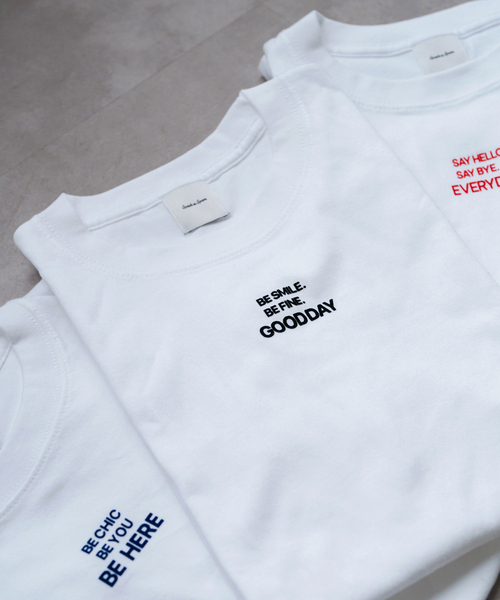 Spick and span スピックアンドスパンAUTHEN Tシャツ セール】《追加》メッセージロゴTシャツ(Tシャツ/カットソー
