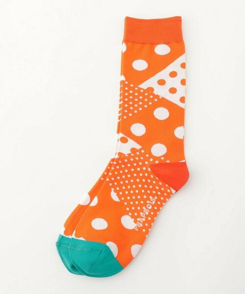 FRAPBOIS（フラボア）の「ミックスドットソックス（ソックス/靴下・レディース・オレンジ/グリーン/ブラック・FREE）」の8枚目の写真