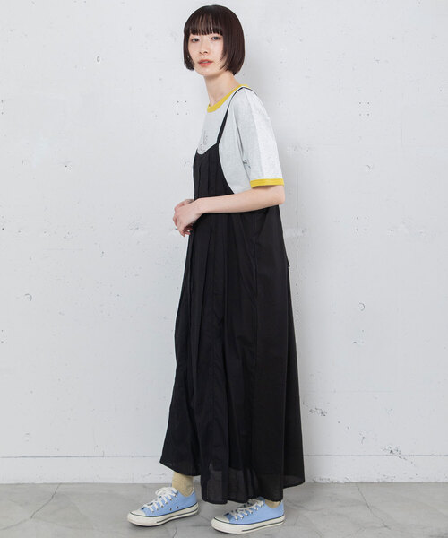 POU DOU DOU（プードゥドゥ）の「＜made in INDIA＞ピコミシン使いキャミワンピース（ワンピース・レディース・グリーン/ダークブルー/ブラック・M）」の14枚目の写真