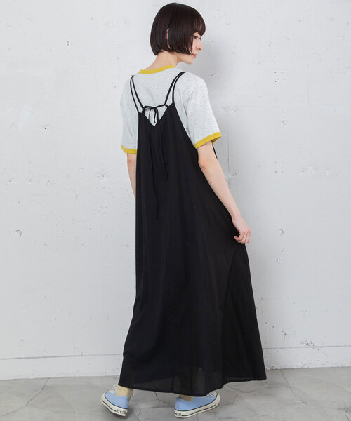 POU DOU DOU（プードゥドゥ）の「＜made in INDIA＞ピコミシン使いキャミワンピース（ワンピース・レディース・グリーン/ダークブルー/ブラック・M）」の12枚目の写真