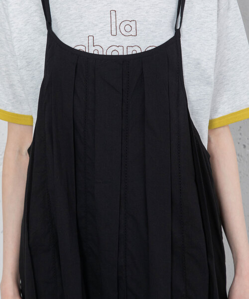 POU DOU DOU（プードゥドゥ）の「＜made in INDIA＞ピコミシン使いキャミワンピース（ワンピース・レディース・グリーン/ダークブルー/ブラック・M）」の10枚目の写真