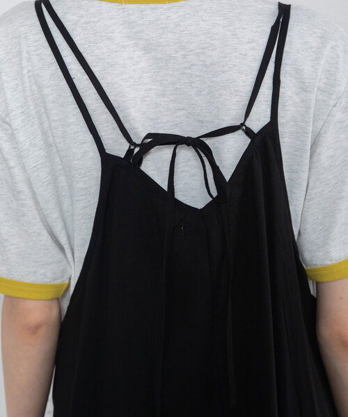 POU DOU DOU（プードゥドゥ）の「＜made in INDIA＞ピコミシン使いキャミワンピース（ワンピース・レディース・グリーン/ダークブルー/ブラック・M）」の9枚目の写真