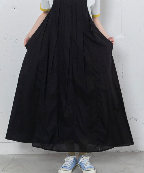 POU DOU DOU（プードゥドゥ）の「＜made in INDIA＞ピコミシン使いキャミワンピース（ワンピース・レディース・グリーン/ダークブルー/ブラック・M）」の8枚目の写真