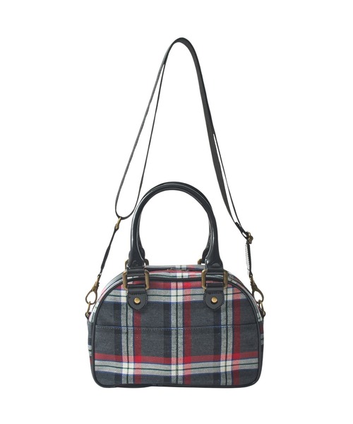 MILKFED.(ミルクフェド)の「PLAID PATTERN BOSTON BAG(ショルダーバッグ・レディース・ブラック/レッド/チャコール・ONE SIZE)」の15枚目の写真