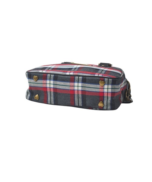 MILKFED.(ミルクフェド)の「PLAID PATTERN BOSTON BAG(ショルダーバッグ・レディース・ブラック/レッド/チャコール・ONE SIZE)」の16枚目の写真