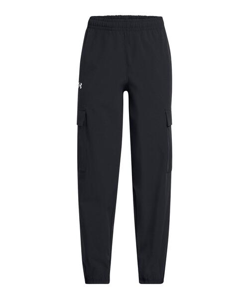 UNDER ARMOUR(アンダーアーマー)の「UAライバル ウーブン カーゴパンツ(トレーニング/キッズ)(その他パンツ・キッズ・ブラック・150cm/160cm/140cm/130cm/120cm)」の1枚目の写真