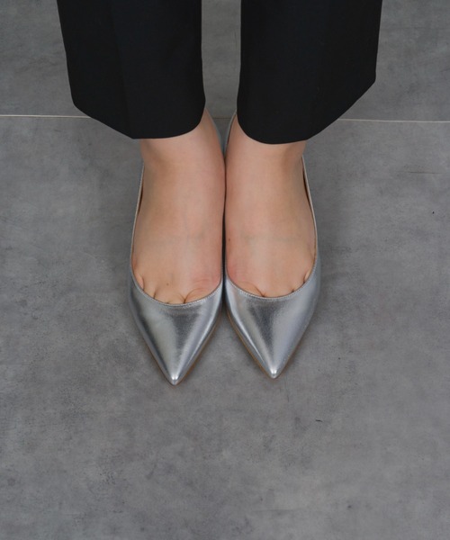 FABIO RUSCONI(ファビオルスコーニ)の「【FABIO RUSCONI/ファビオ ルスコーニ】レザー パンプス 4.5㎝ヒール(パンプス・レディース・シルバー/ブラック・36/37/38/39)」の12枚目の写真