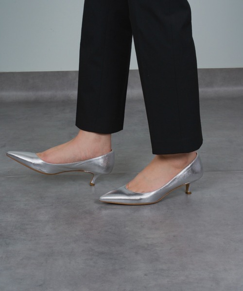 FABIO RUSCONI(ファビオルスコーニ)の「【FABIO RUSCONI/ファビオ ルスコーニ】レザー パンプス 4.5㎝ヒール(パンプス・レディース・シルバー/ブラック・36/37/38/39)」の17枚目の写真