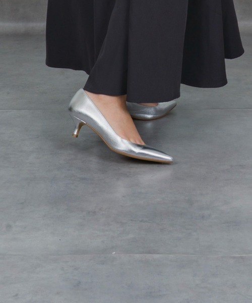 FABIO RUSCONI(ファビオルスコーニ)の「【FABIO RUSCONI/ファビオ ルスコーニ】レザー パンプス 4.5㎝ヒール(パンプス・レディース・シルバー/ブラック・36/37/38/39)」の18枚目の写真