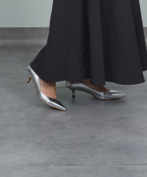 FABIO RUSCONI(ファビオルスコーニ)の「【FABIO RUSCONI/ファビオ ルスコーニ】レザー パンプス 4.5㎝ヒール(パンプス・レディース・シルバー/ブラック・36/37/38/39)」の19枚目の写真